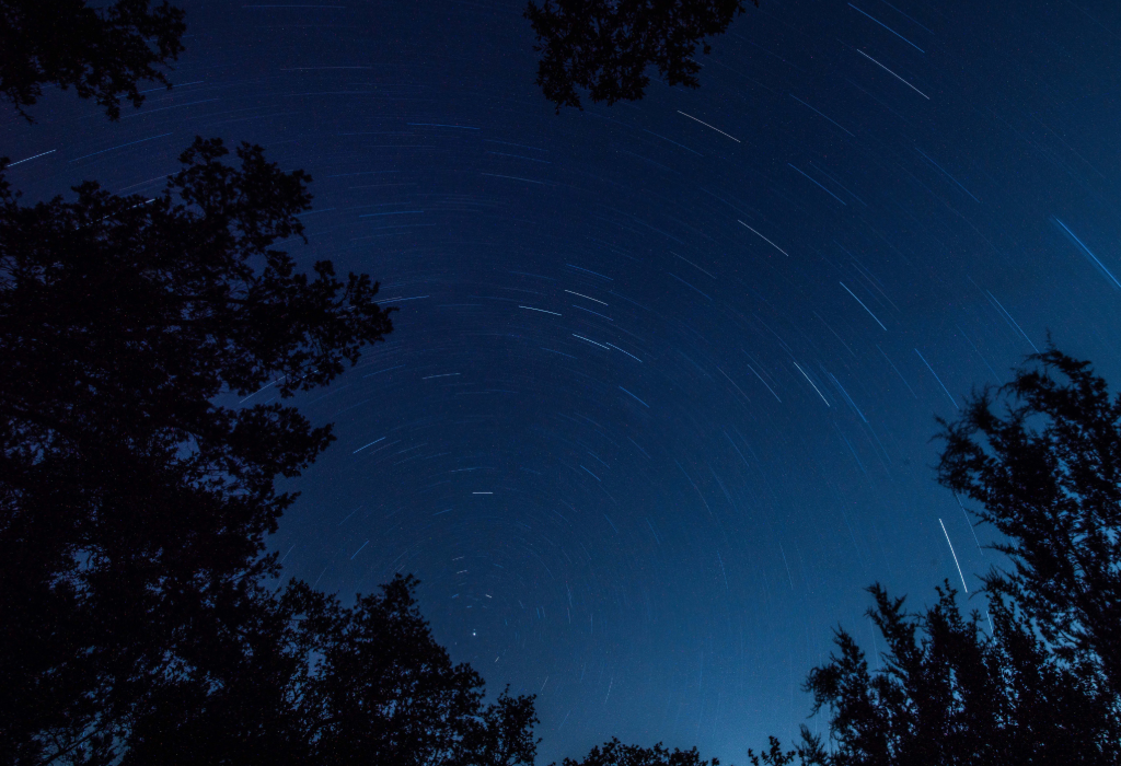 Perseid meteor shower at Shield Ranch. 